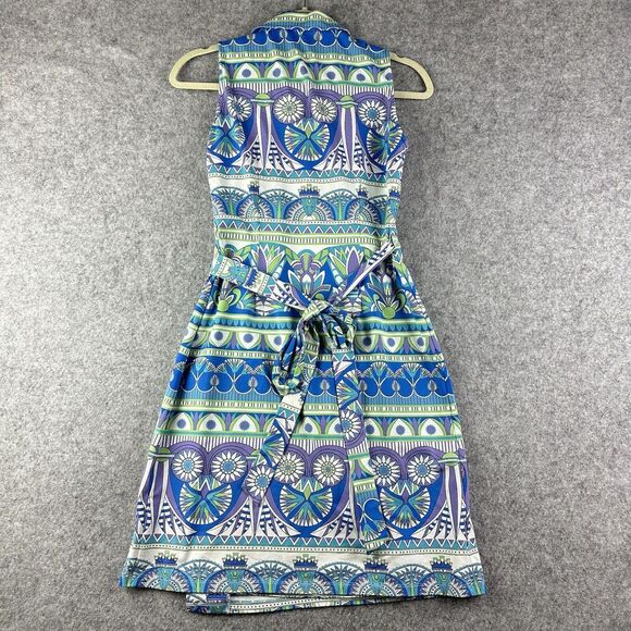 J Mclaughlin Wrap Dress Womens XS Multicolor Catalina Cloth Stretch Performance - Picture 9 of 12